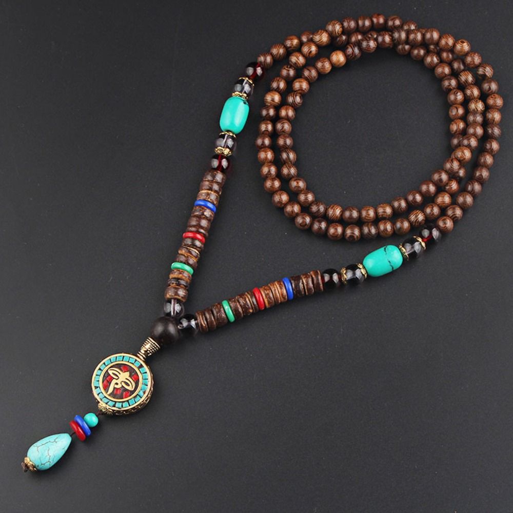 Women Accessories Nepal - Collana con ciondolo etnico buddista alla