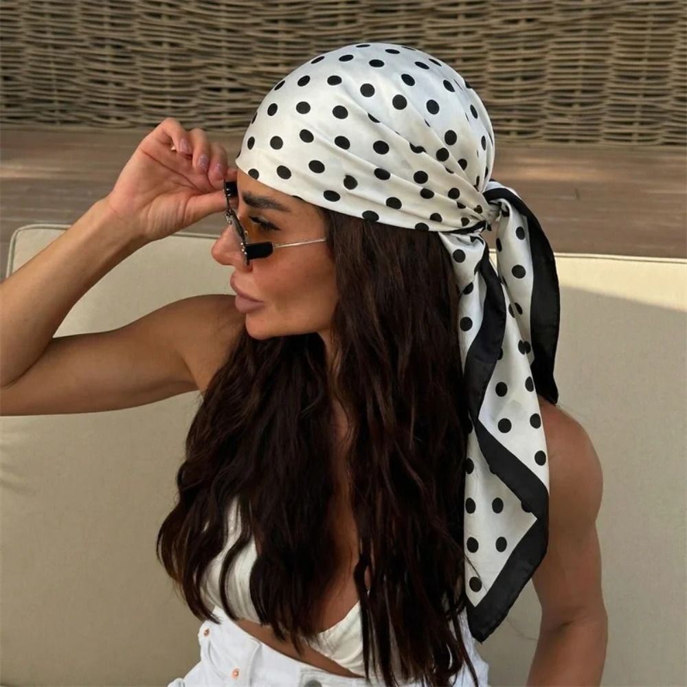 Women'S Korean Accessories - Elegante Sciarpa Stampata a Pois con