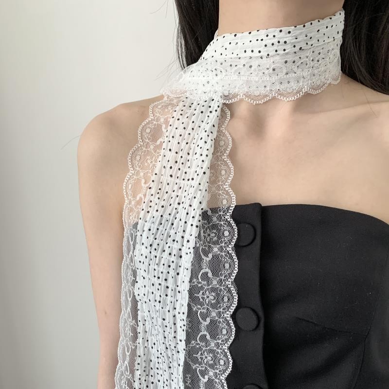 Women'S Korean Accessories - Sciarpa Lunga Retrò Francese a Righe
