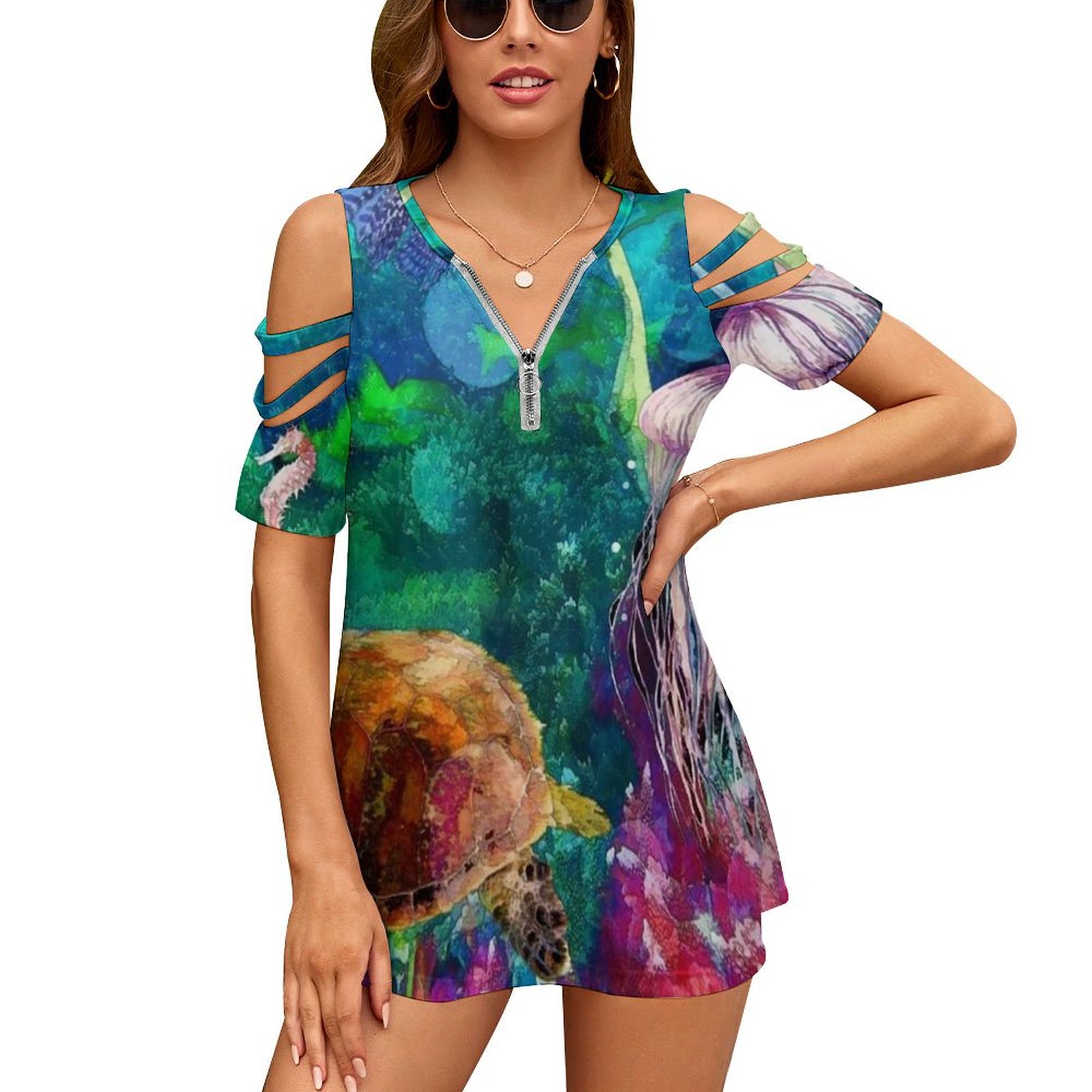 Women'S Accessories Australia - Tartarughe sul Reef Donna Cerniera Sexy