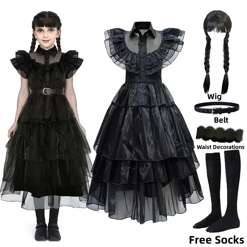 Women'S Accessories Clothing - Vestito da Strega Nera per Bambine,