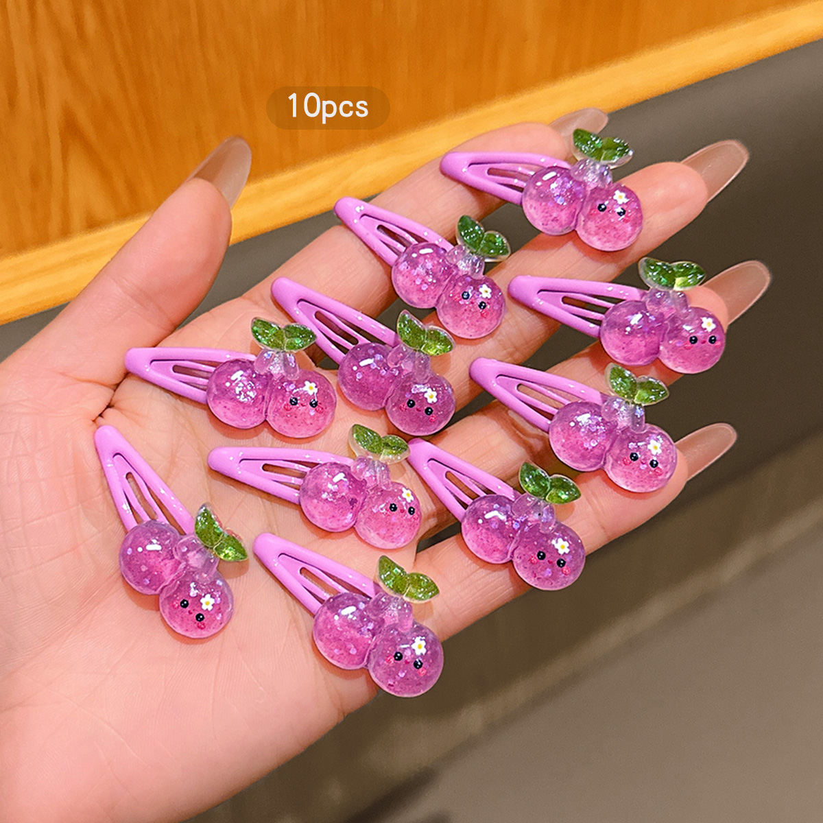 Women'S Affordable Accessories - 10 fermagli per capelli viola a
