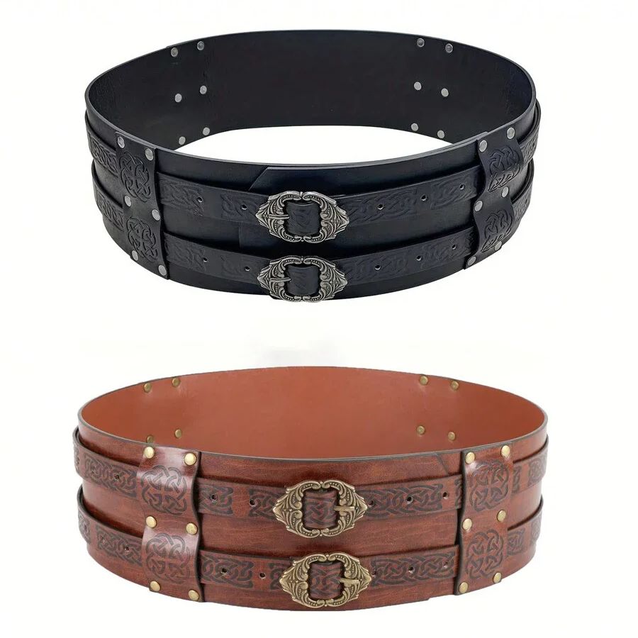 Women'S Viking Accessories - Cintura larga in rilievo vichingo rinascimentale