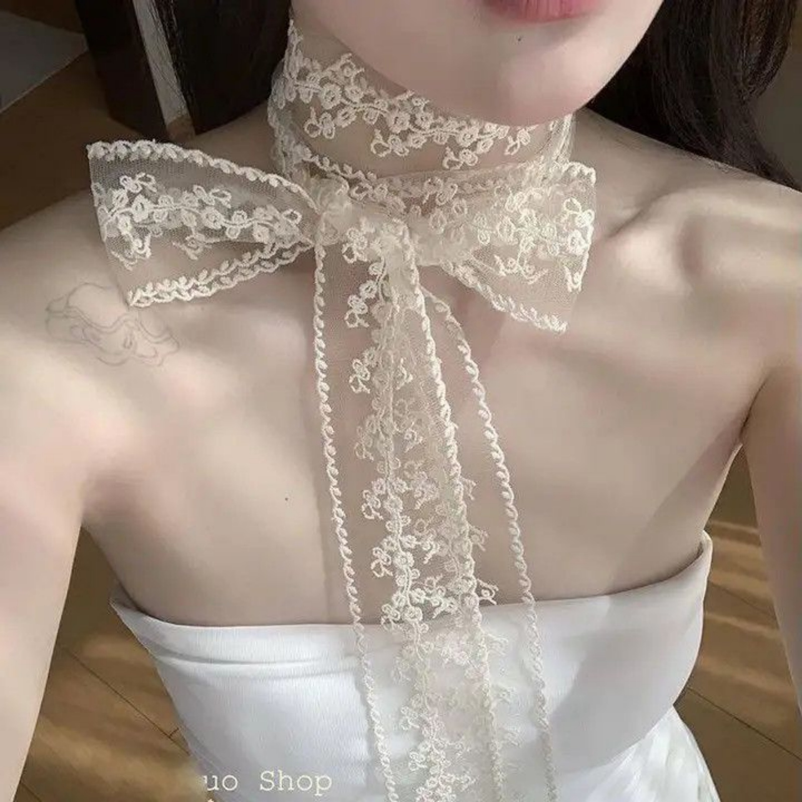Sciarpa coreana in pizzo bianc - Women'S Korean Accessories recensione e prezzo