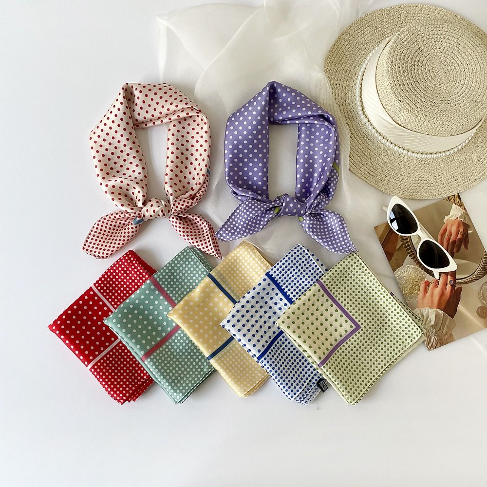 Sciarpa stampata a pois Y2K, p - Women'S Korean Accessories recensione e prezzo