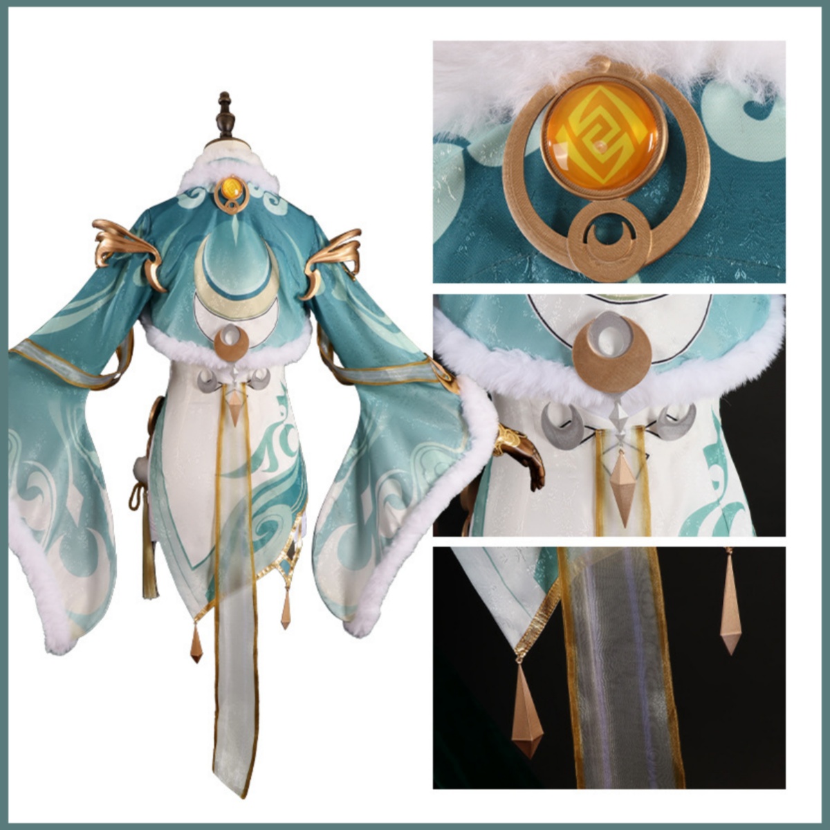 Costume Cosplay Game Zibai Ver - Women'S Accessories Clothing recensione e prezzo