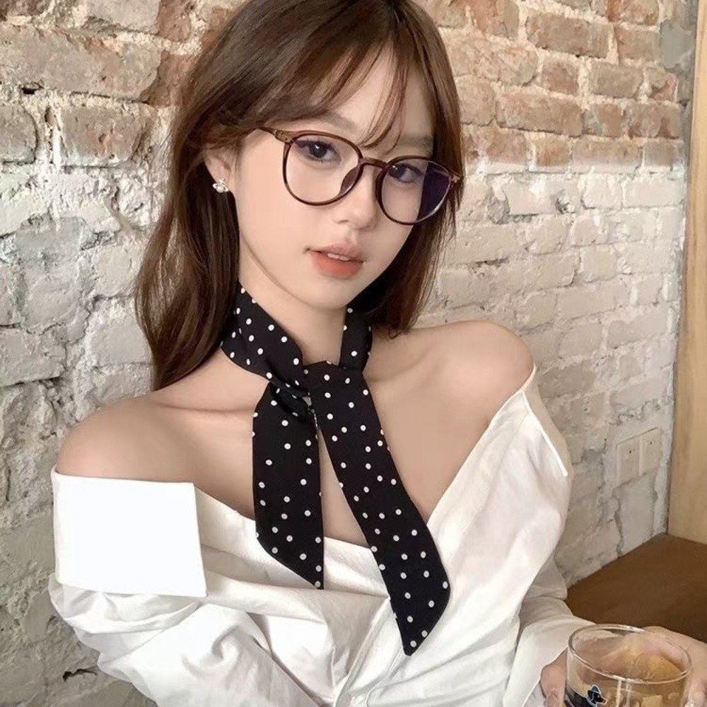 Sciarpa di Seta a Pois con Bor - Women'S Korean Accessories recensione e prezzo