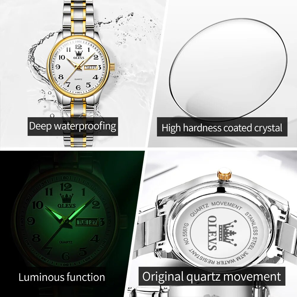 OLEVS 5567 Orologio al quarzo  - Women Accessories Display recensione e prezzo
